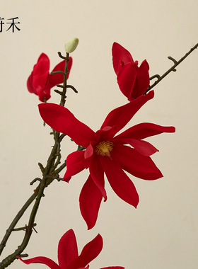 莳禾中式望春玉兰仿真花摆件