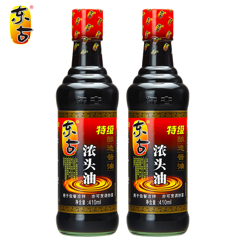 东古浓头油生抽410ml*2黄豆酿造头道原油蒸鱼豉油家用调味品酱油-图3