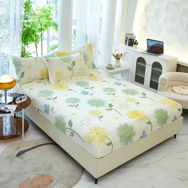 Single piece 100 cotton-inclusive bed sheet