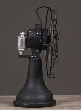 复古怀旧店铺橱窗装饰电风扇模型