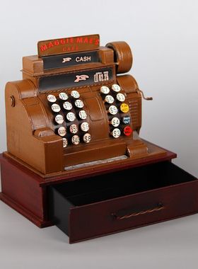 美式复古酒吧餐厅饭店吧台收银机