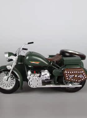 复古怀旧酒柜玄关客厅摩托车模型