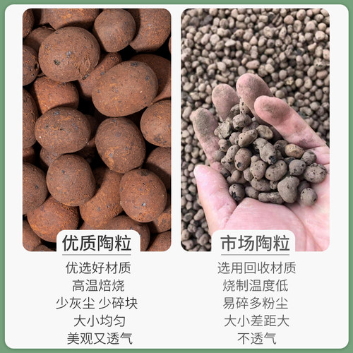 陶粒养花种花专用花盆垫底多肉花用植物铺面石轻质大号陶土粒批发 - 图1