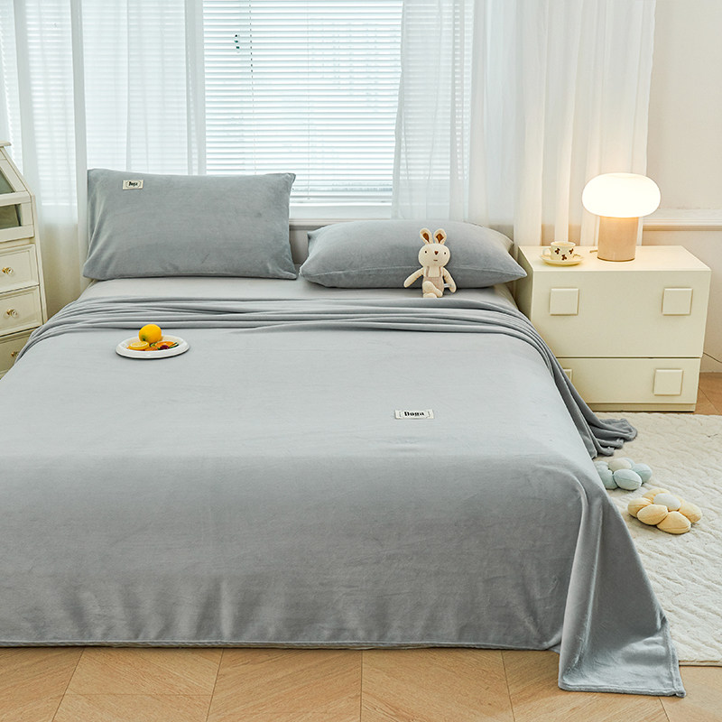 新款牛奶绒床单单件冬季加厚法兰绒珊瑚绒宿舍单人被单加绒毛毯子,淘宝优惠券,粉丝福利购,淘宝优惠卷