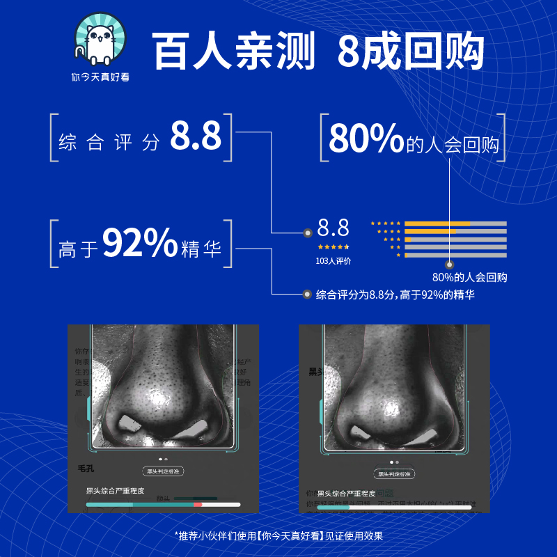 acw护理套装小蓝管精华+鼻贴t区 advancellworksT区护理套装