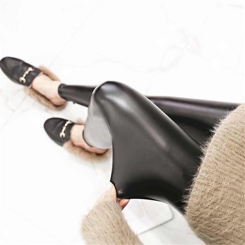 女双头拉链开裆裤开档皮裤后腰拉链女裤皮裤女漆皮全拉链亮皮裤