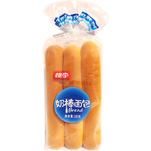 桃李奶棒面包早餐营养面包休闲零食短保面包240g*2袋