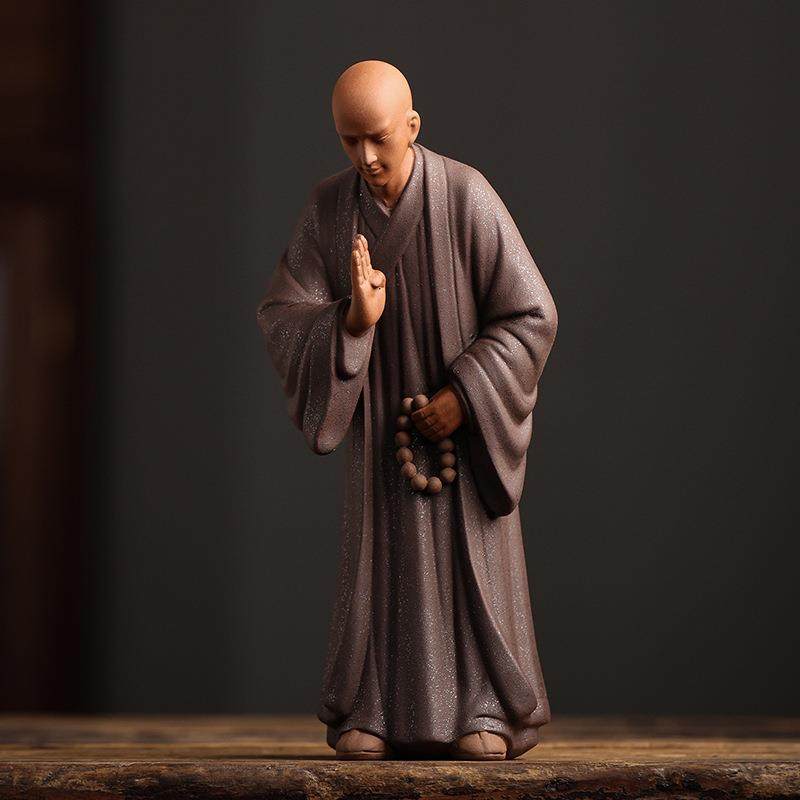 创意紫砂小和茶宠摆件人物禅意茶EYF道尚茶室桌面家居客茶桌厅装,淘宝优惠券,粉丝福利购,淘宝优惠卷