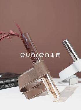简玻约创意质试管璃干花摆件插水QYX培花皮瓶家居桌面花器软装饰