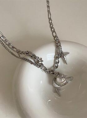 超仙珍珠星球项链女设计感小众复古个性百搭气质时尚颈链锁骨链