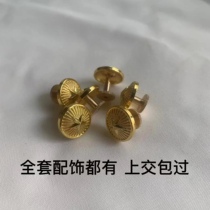 Pine Branches Collar Flower Nut Olive collar flowers handed in pure copper collar Shoulder Emblem Shoulder Mackscrew Chest Sign Hard Shoulder