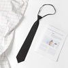 Jk Japanese black lazy zipper tie