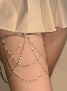 水钻流苏腿环性感腿链配