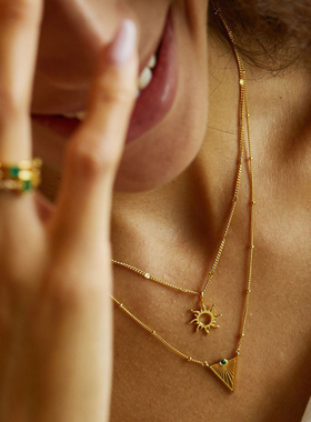 太阳光环项链Sweeypeeps925纯银