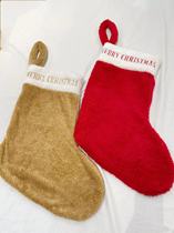 Christmas stocking coral suede material size approx. 28 * height 52cm 4668
