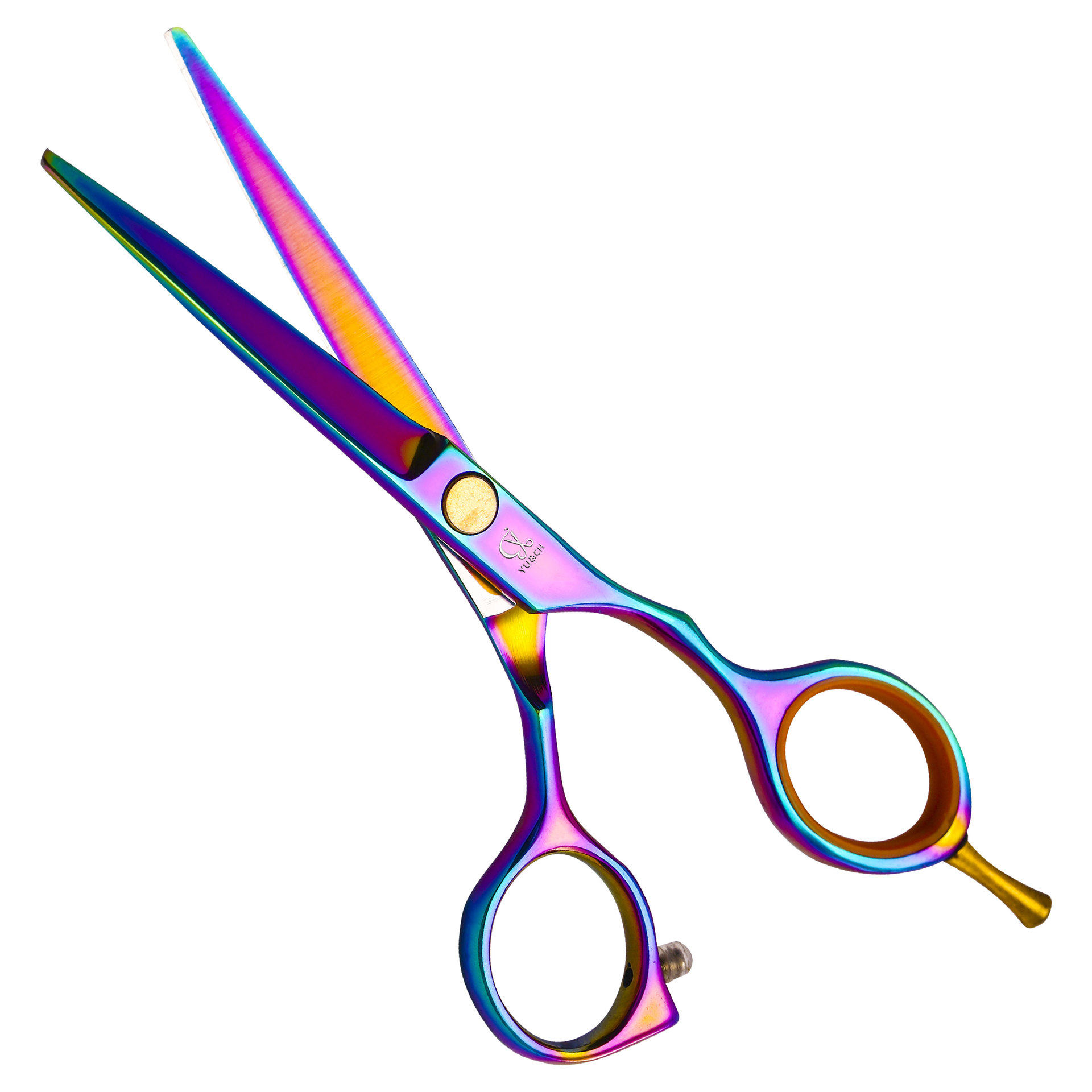 5.5英寸彩色理发剪刀美发剪套装现货平剪牙剪专业剪头发剪刀