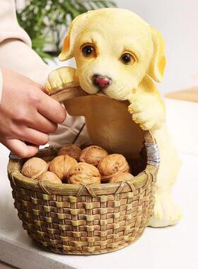 玄招7126M财收纳摆件美狗式家居饰品客厅装饰门口鞋关柜上放狗钥