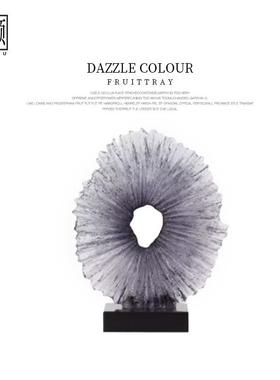 中艺术明透抽像大型处雕塑DS-804式酒店会所走廊售楼装饰品软装摆