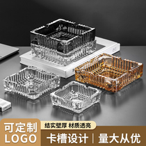 GLASS ASHTRAYS CREATIVE CRYSTAL HOME LIVING ROOM ANTI-FLY ASH OFFICE GRADE WITH ATMOSPHERIC LIGHT LUXURY HIGH LEVEL SENSATION