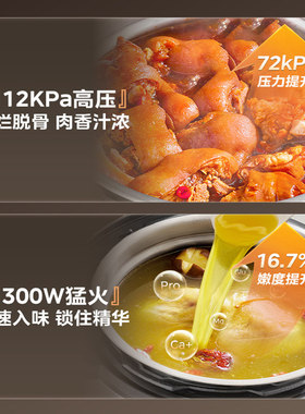 美的112kpa超高压5升电压力锅