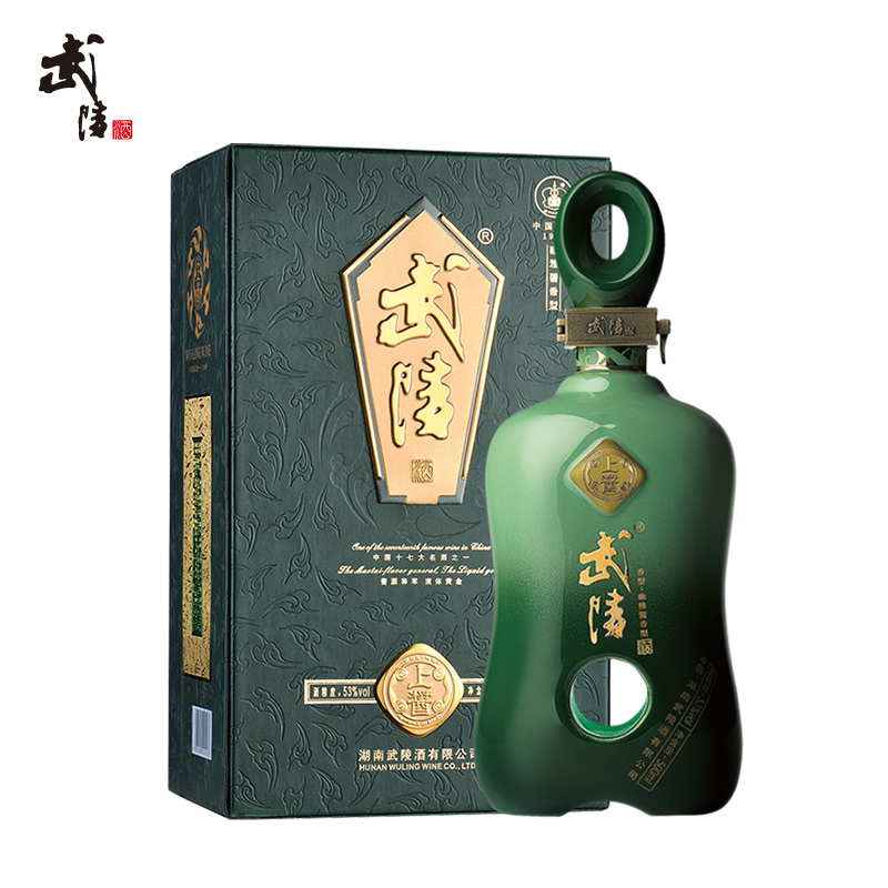 武陵酒上酱500ml*2瓶纯粮食酱香型白酒53度高档礼盒送长辈领导礼 - 图3