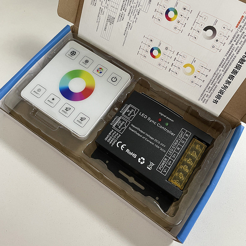 LED调光控制器86面板网线口同步全彩RGBWC双色灯带灯条遥控制器,淘宝优惠券,粉丝福利购,淘宝优惠卷
