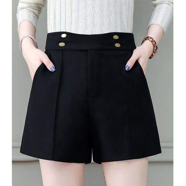 时尚气质毛呢短裤女秋冬季阔腿外穿百搭裤子2026新款高腰休闲靴裤,淘宝优惠券,粉丝福利购,淘宝优惠卷