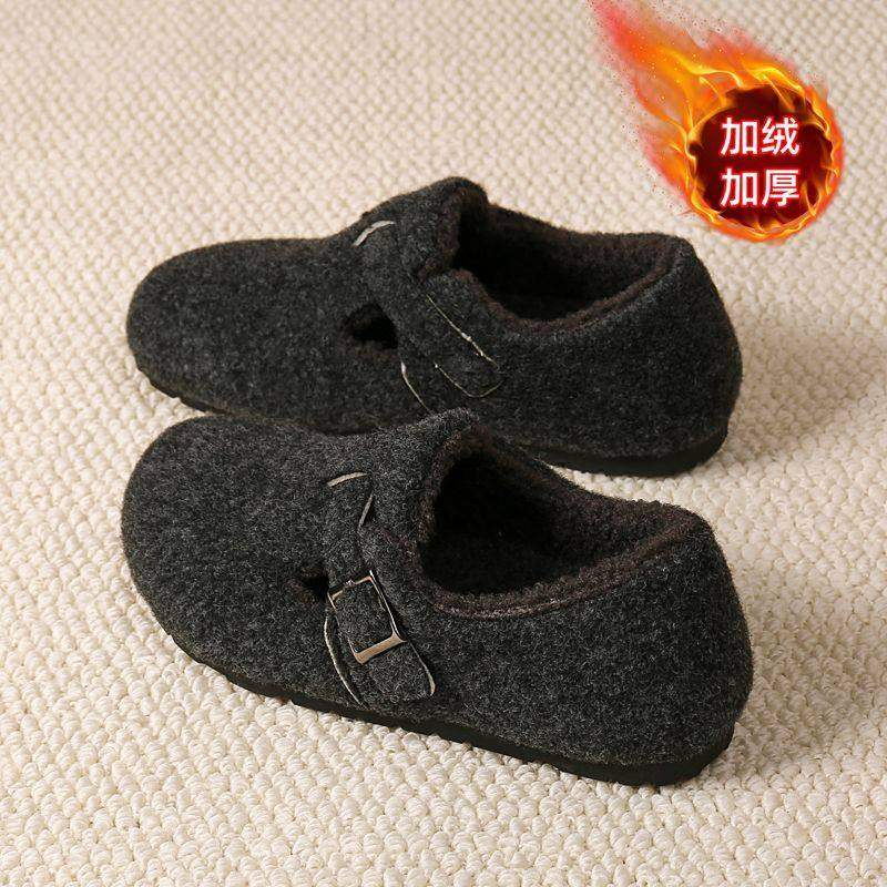 休闲风勃肯鞋2025冬季纯色勃肯棉鞋小个子复古港风冬天女鞋勃肯鞋,淘宝优惠券,粉丝福利购,淘宝优惠卷