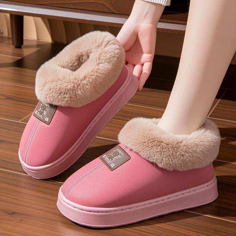 加绒加厚棉拖鞋女2026新款冬季家居室用内情侣款保暖软底韩版勃肯,淘宝优惠券,粉丝福利购,淘宝优惠卷