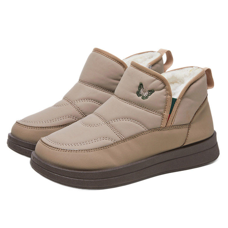 2026冬季雪地靴女加绒加厚保暖妈妈棉鞋一脚蹬软底防滑休闲短靴,淘宝优惠券,粉丝福利购,淘宝优惠卷