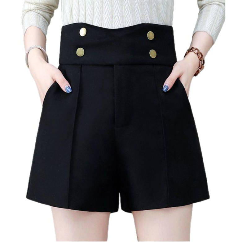 时尚气质毛呢短裤女秋冬季阔腿外穿百搭裤子2026新款高腰休闲靴裤,淘宝优惠券,粉丝福利购,淘宝优惠卷