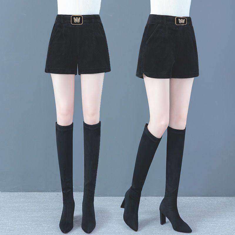 加绒加厚高腰女短裤冬季大码靴裤外穿直筒时尚百搭休闲打底靴裤子,淘宝优惠券,粉丝福利购,淘宝优惠卷