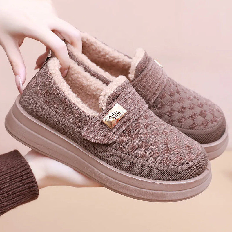 秋冬老北京布鞋女棉鞋平底加绒保暖休闲乐福鞋防滑软底舒适妈妈鞋,淘宝优惠券,粉丝福利购,淘宝优惠卷