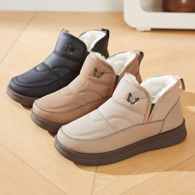 2026冬季雪地靴女加绒加厚保暖妈妈棉鞋一脚蹬软底防滑休闲短靴,淘宝优惠券,粉丝福利购,淘宝优惠卷