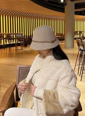 带头发的假帽子一体女化疗