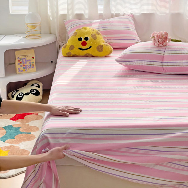 Ins Simple Stripe Bedding Single-piece Student Dormitory