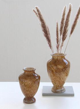 手工小口彩色玻璃花家居客厅干花装饰现简约摆件创意装饰品