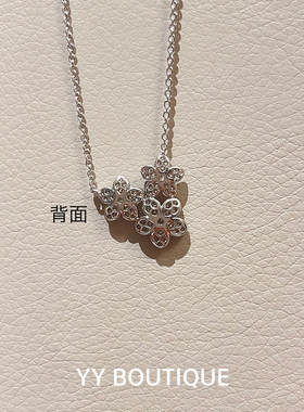 气质花朵吊坠锁骨链樱花轻奢精致