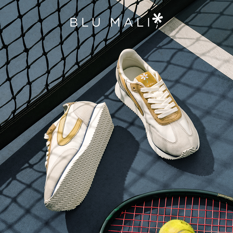 Blu Mali春夏新品德训鞋复古慢跑鞋运动休闲鞋MTH系列情侣款