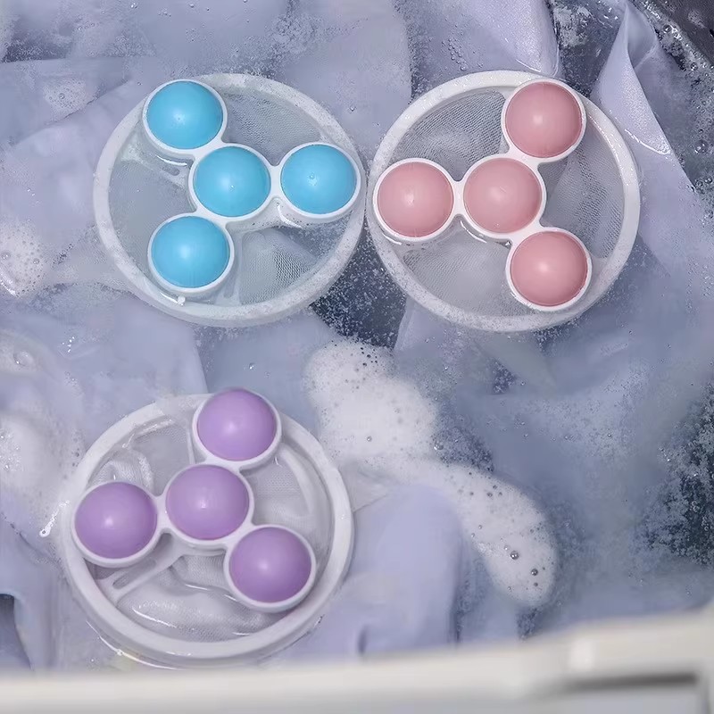 【下单立减50】洗衣机过滤网袋清洁漂浮除毛器家用洗护球去毛吸毛 - 图2