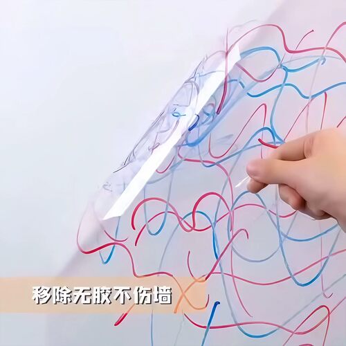 【下单立减50】静电墙面保护膜不伤墙透明无胶静电贴吸附墙壁贴纸 - 图2
