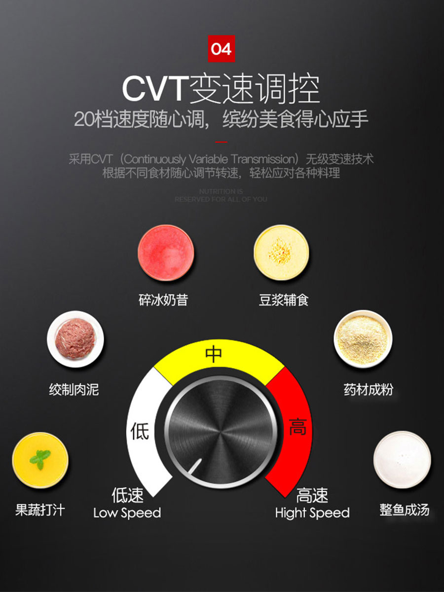 家用多功能大容量果汁机蔬菜破壁机 百尹榨汁机