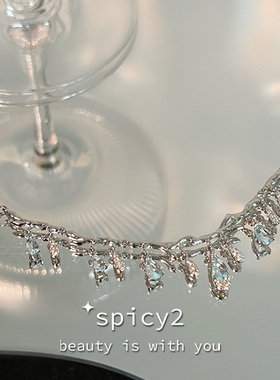 法式复古水滴高级感项链纯欲甜美