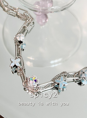 小众夏日多巴胺项链高级感轻奢