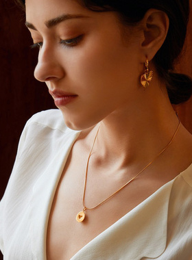 Neverfar爱心蛋形项链