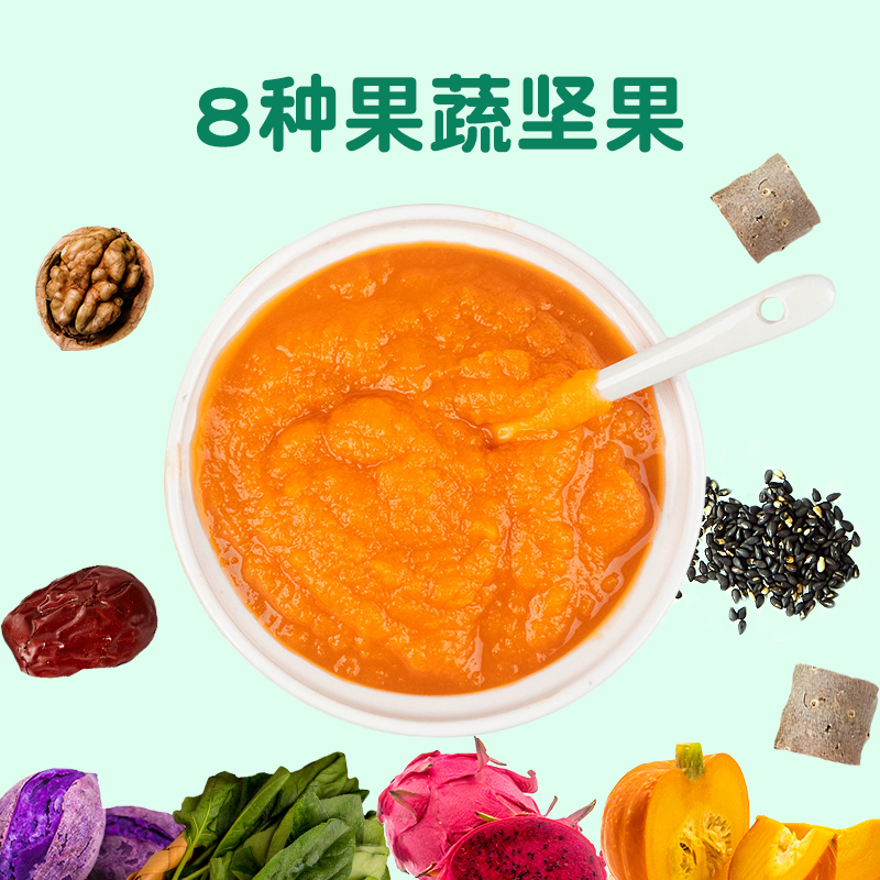 简樱果蔬小馒头无白砂糖添加1岁2卡通包子300g送婴儿宝宝辅谱食