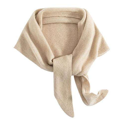 Pure cashmere100%纯羊绒大尺寸秋冬三角围巾时尚针织围脖披肩25 - 图3