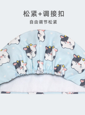 与际手术帽卡通印花内置吸汗巾