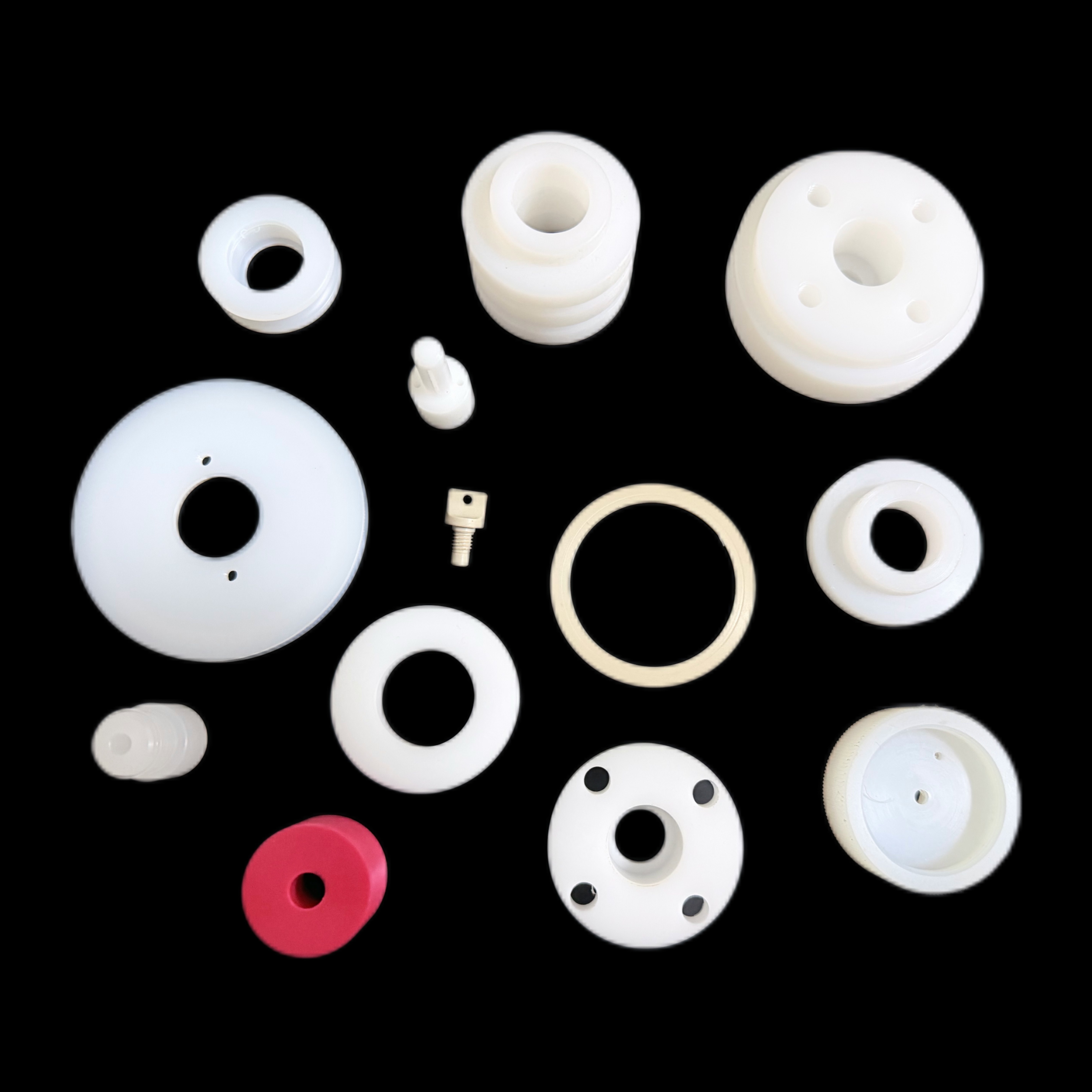 尼龙 POM PEEK 铁氟龙 PE ABS塑料棒\板 CNC数控车床零件精密加工,淘宝优惠券,粉丝福利购,淘宝优惠卷