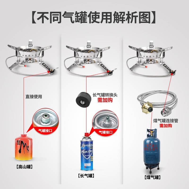 户外炉具便携B17高原燃气套装野外炊具防风气炉卡式猛火炉 - 图2